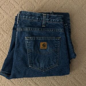 Carhartt Mens Relaxed Fit Flannel Lined Jeans 34x34